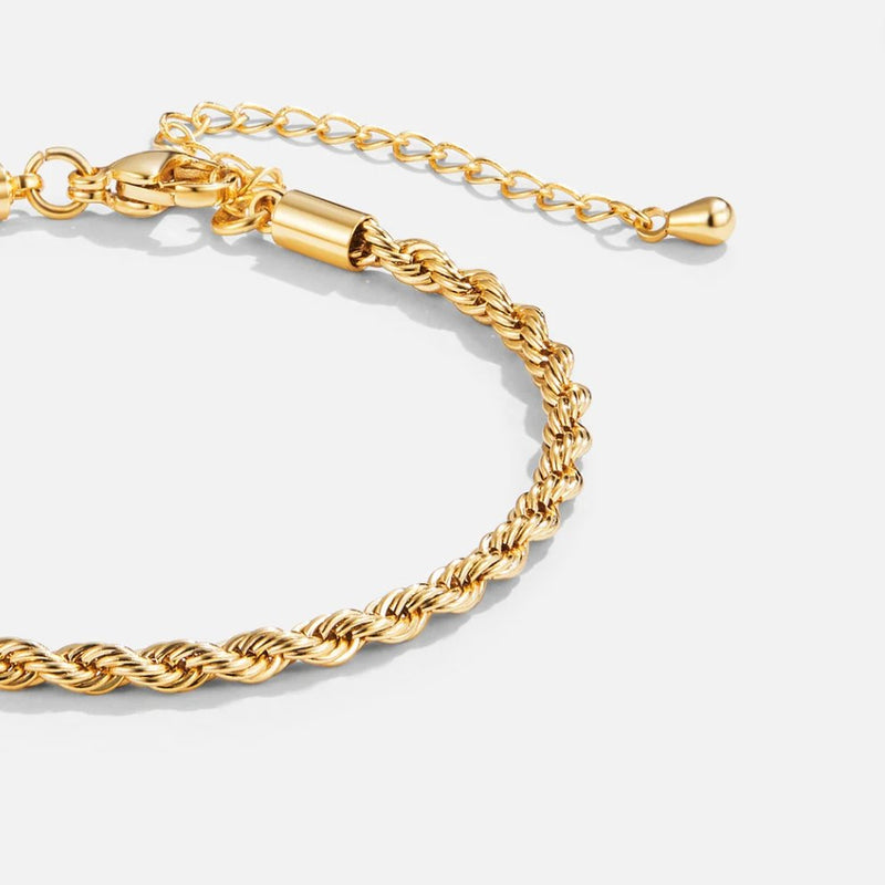 Bracelet réglable en chaîne tressée - Tiziana
