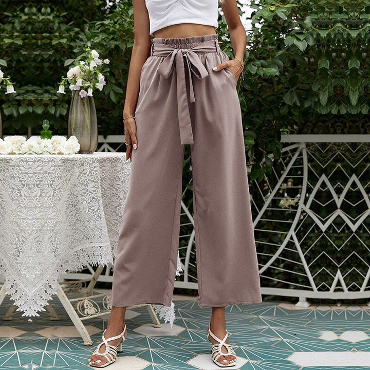 Tasha - Pantalon raccourci avec ceinture disponible en plusieurs couleurs